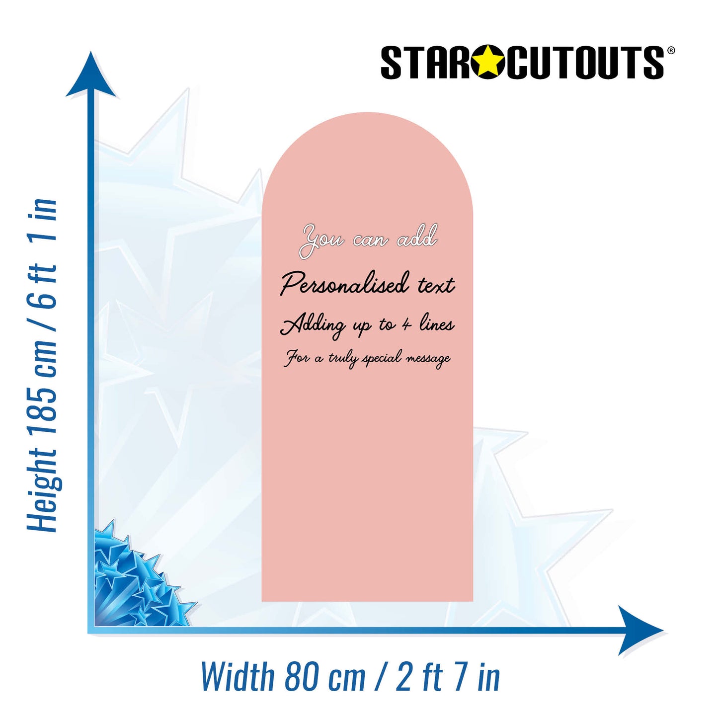 XQ001 Dusky Pink Sailboard Cardboard Cut Out Height 185cm Width 80cm - mycardboardcutout