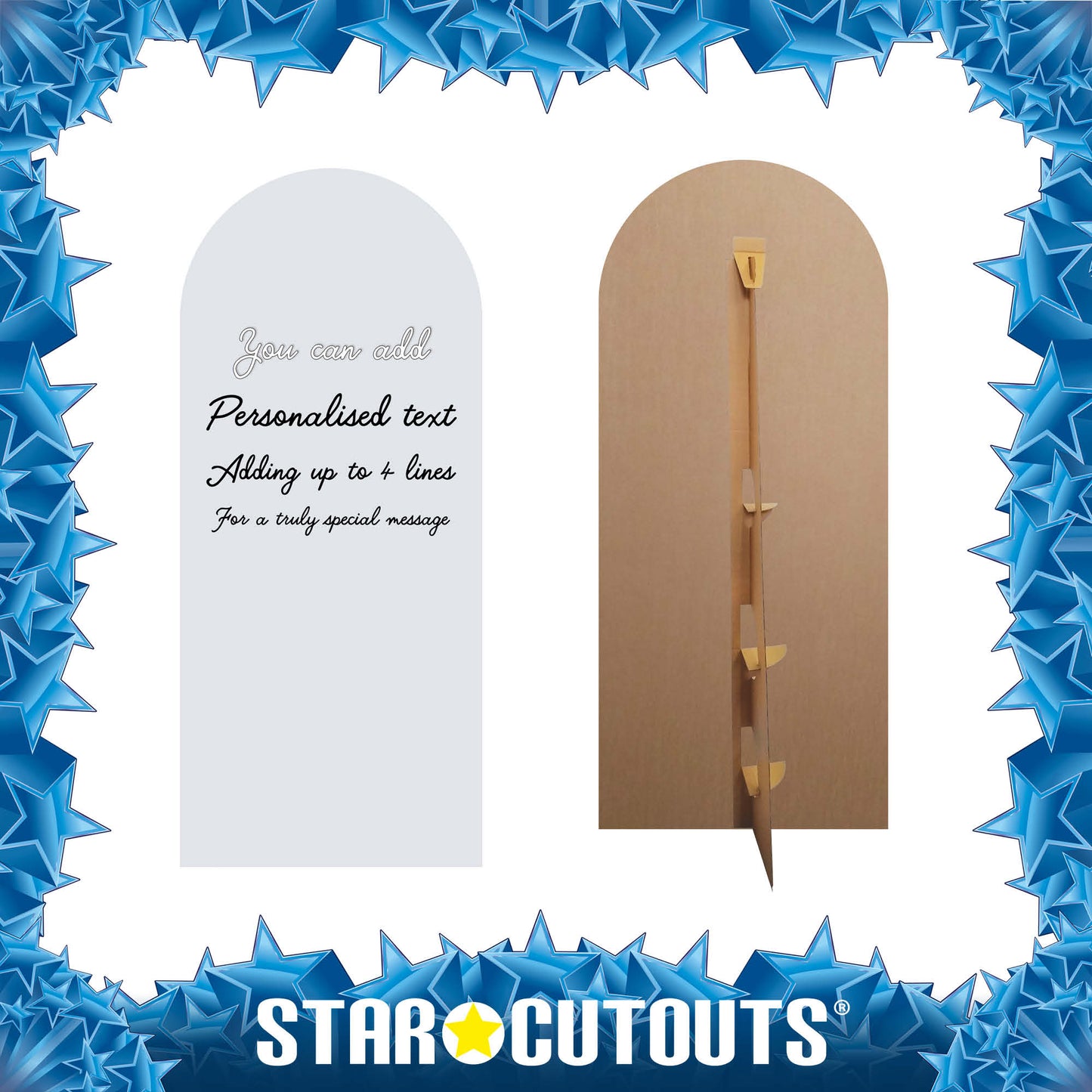 XQ006 Silver Blue Sailboard Cardboard Cut Out Height 185cm Width 80cm - mycardboardcutout
