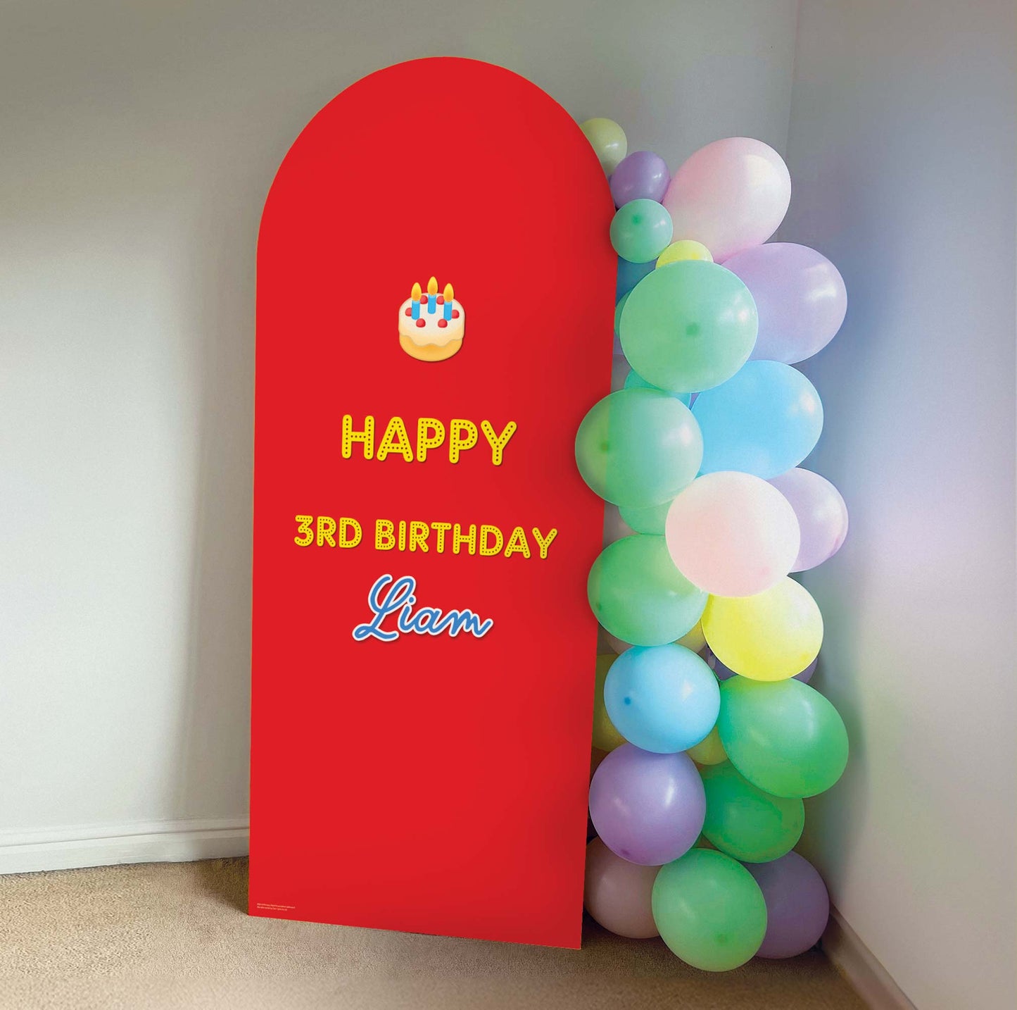 XQ010 Primary Red Sailboard Cardboard Cut Out Height 185cm Width 80cm - mycardboardcutout