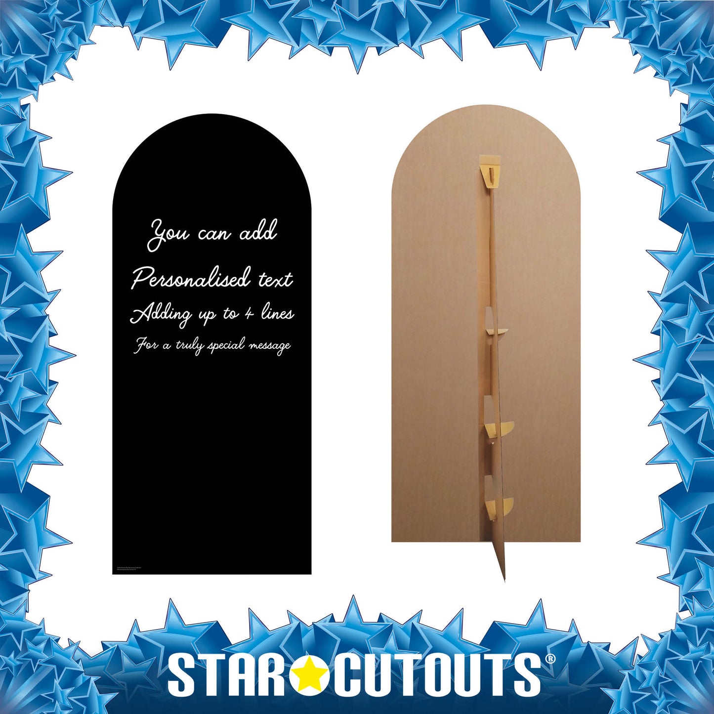 XQ011 Black Sailboard Cardboard Cut Out Height 185cm Width 80cm - mycardboardcutout