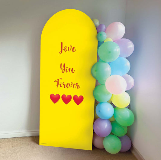 XQ012 Yellow Amber Sailboard Cardboard Cut Out Height 185cm Width 80cm - mycardboardcutout