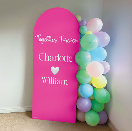 XQ013 Bright Pink Sailboard Cardboard Cut Out Height 185cm Width 80cm - mycardboardcutout