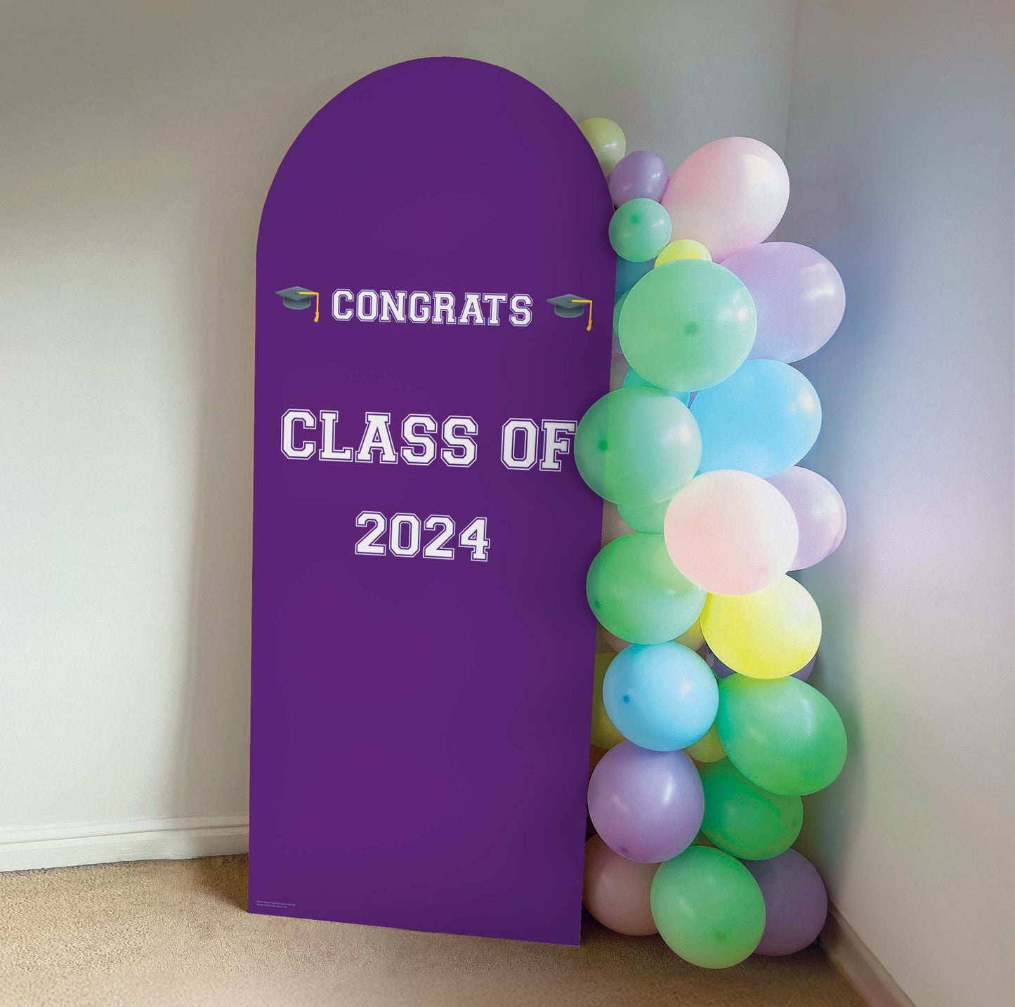 XQ014 Royal Purple Sailboard Cardboard Cut Out Height 185cm Width 80cm - mycardboardcutout