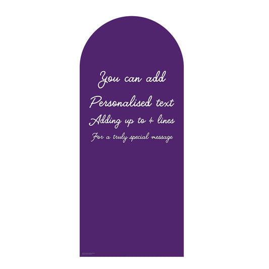 XQ014 Royal Purple Sailboard Cardboard Cut Out Height 185cm Width 80cm - mycardboardcutout