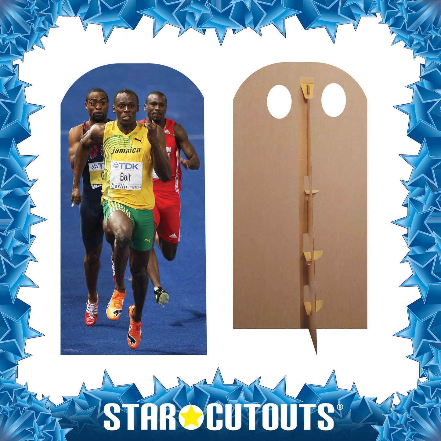 CS458 Bolt Stand-In Height 179cm Lifesize Cardboard Cutout - mycardboardcutout