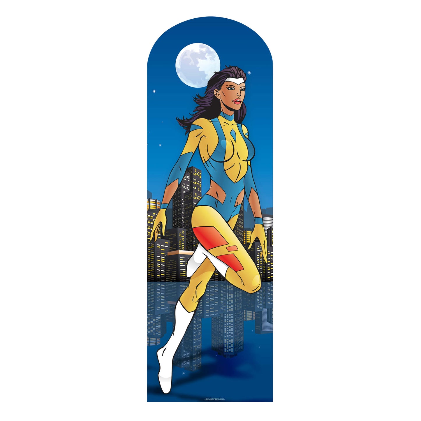 SC651 Female superhero Stand In Cardboard Cut Out Height 181cm - mycardboardcutout