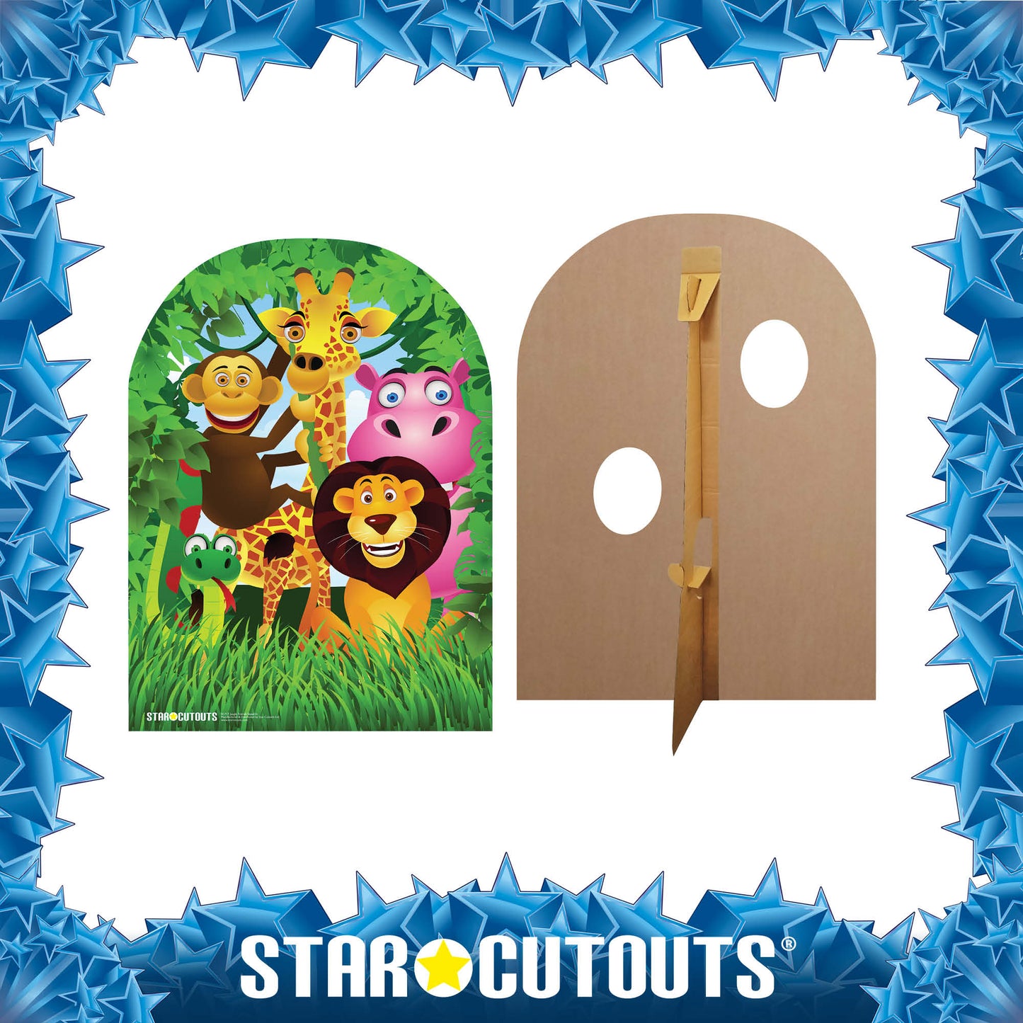 SC717 Jungle stand in (child) Cardboard Cut Out Height 120cm - mycardboardcutout