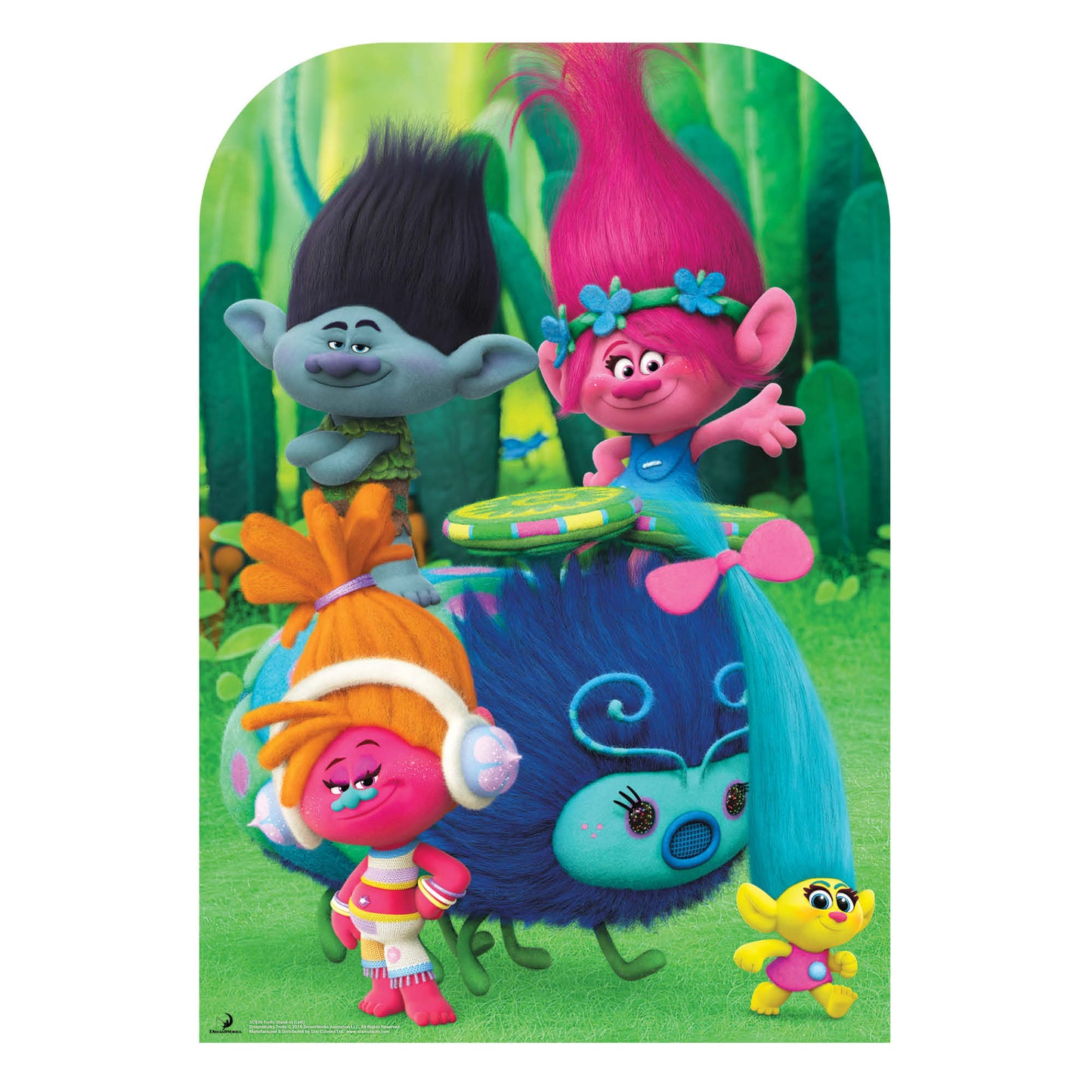 Trolls Stand-In (Can't Stop the Feeling Left) Cardboard Cutout - mycardboardcutout