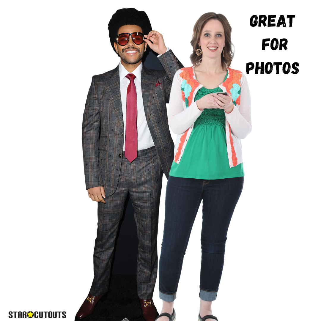 CS987 The Weeknd Height 183cm Lifesize Cardboard Cut Out With Mini - mycardboardcutout