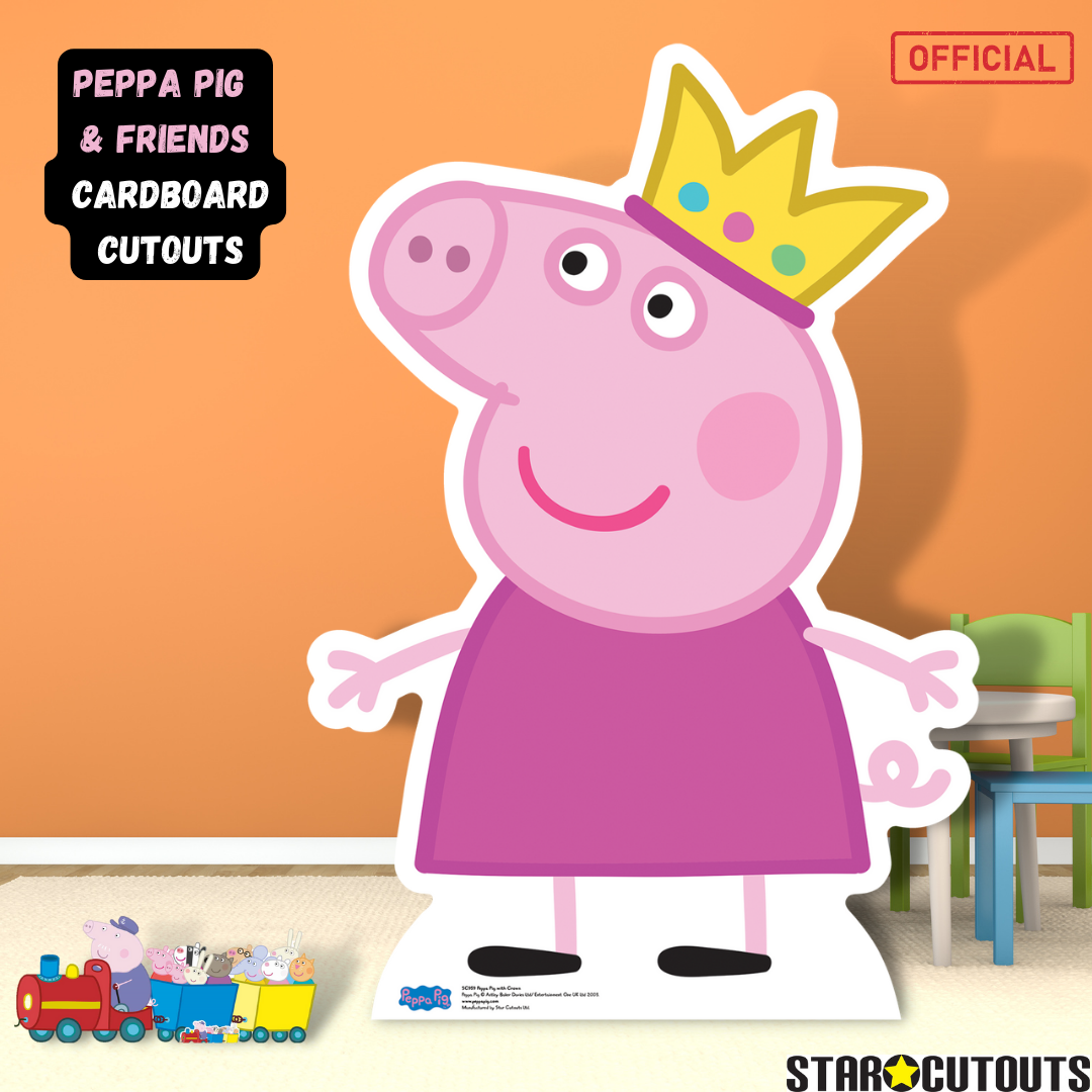 Peppa Pig Crown Cardboard Cutout - mycardboardcutout
