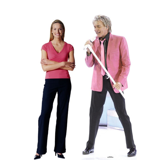 CS548 Rod Stewart Height 179cm Lifesize Cardboard Cut Out With Mini