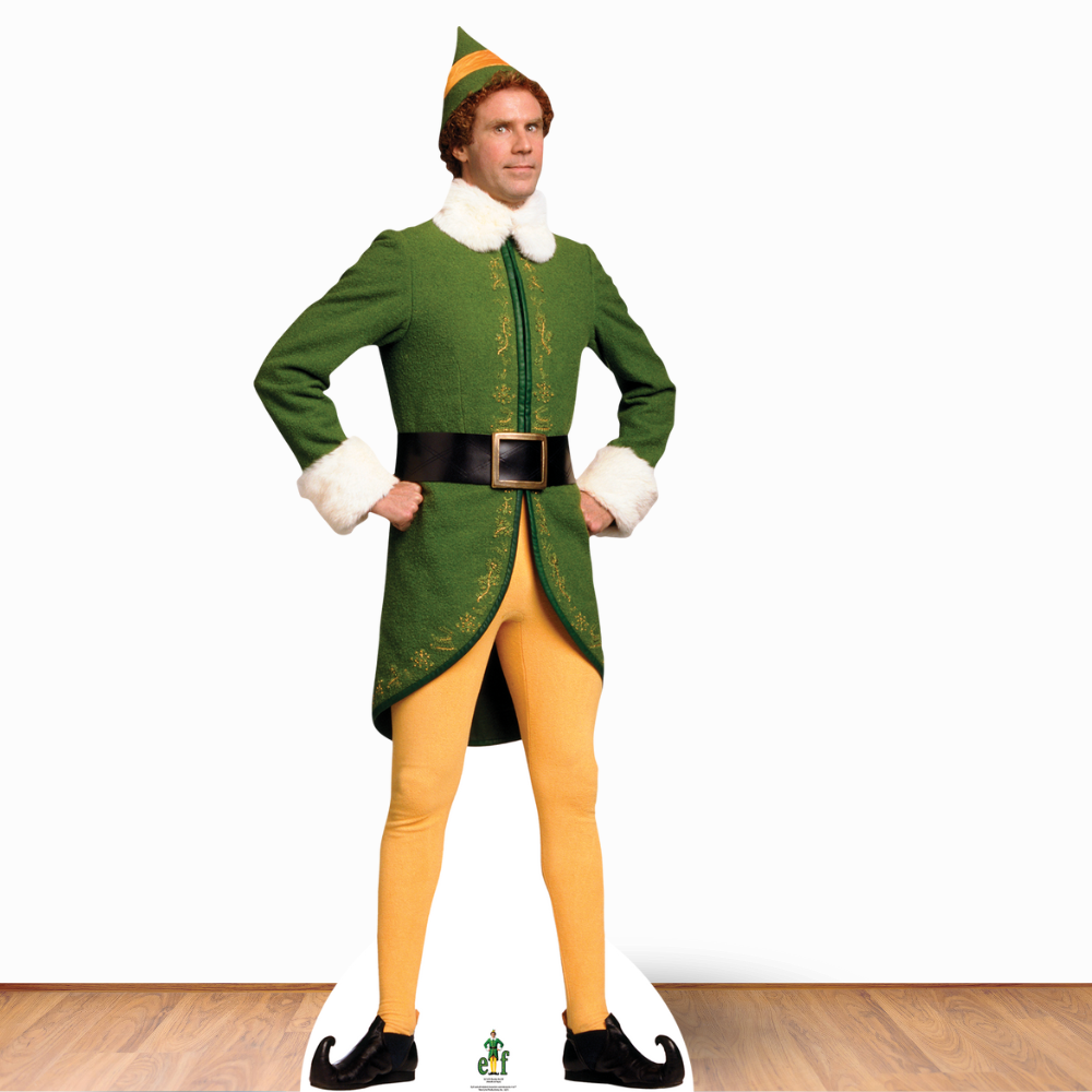 Buddy the Elf Classic Christmas Hands On Hips Cardboard Cutout - mycardboardcutout