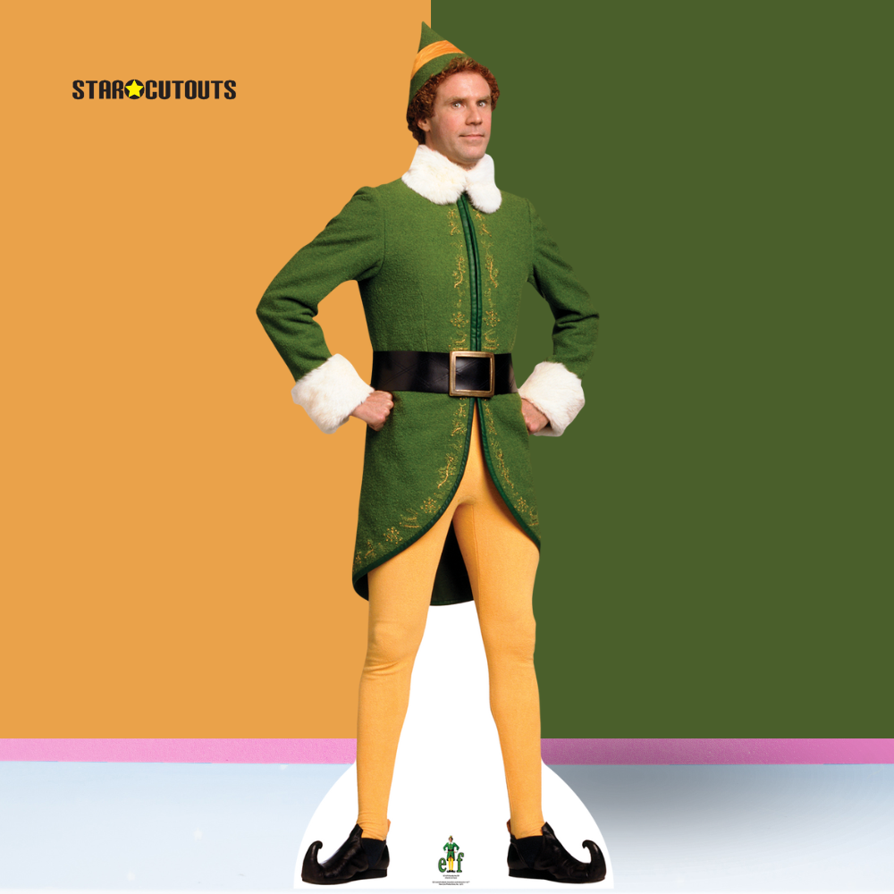 Buddy the Elf Classic Christmas Hands On Hips Cardboard Cutout - mycardboardcutout