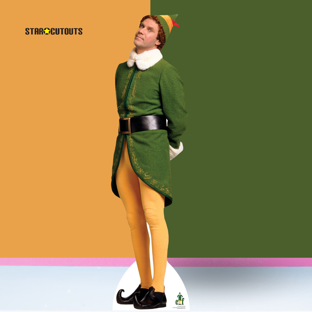 Buddy Elf Waiting For Christmas Cardboard Cutout - mycardboardcutout