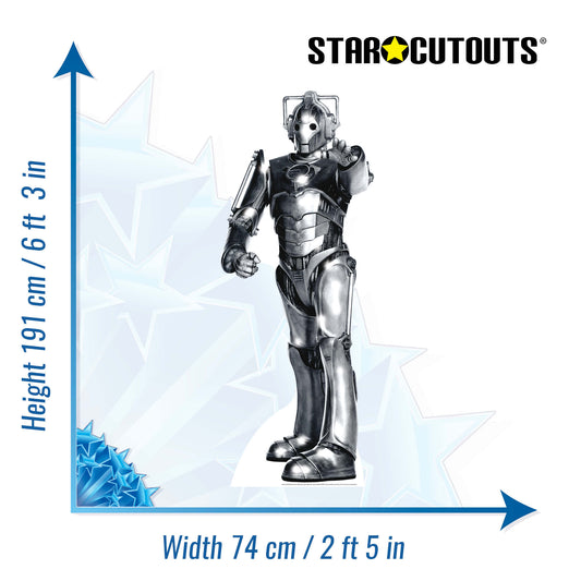 SC010 Cyberman Cardboard Cutout - mycardboardcutout
