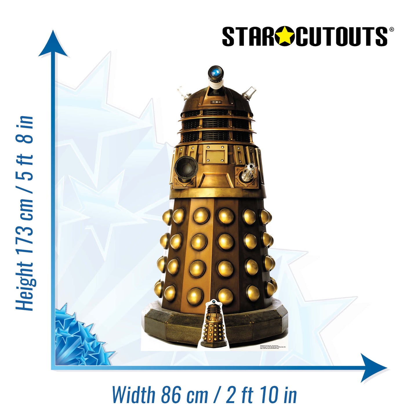 SC012 Dalek Caan Cardboard Cut Out - Height 173cm! - mycardboardcutout