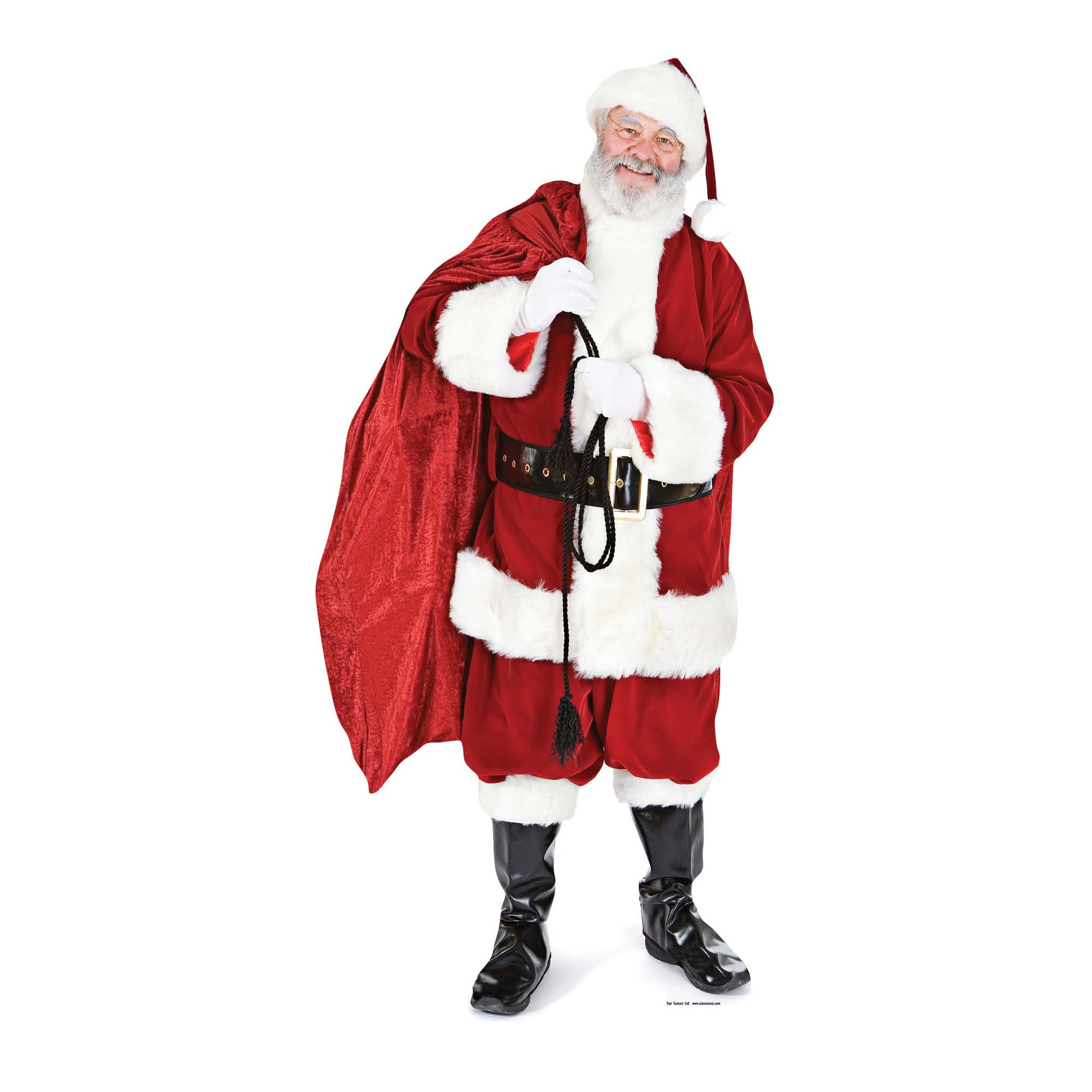 Santa Claus Father Christmas with Sack of Toys Cardboard Cutout - mycardboardcutout