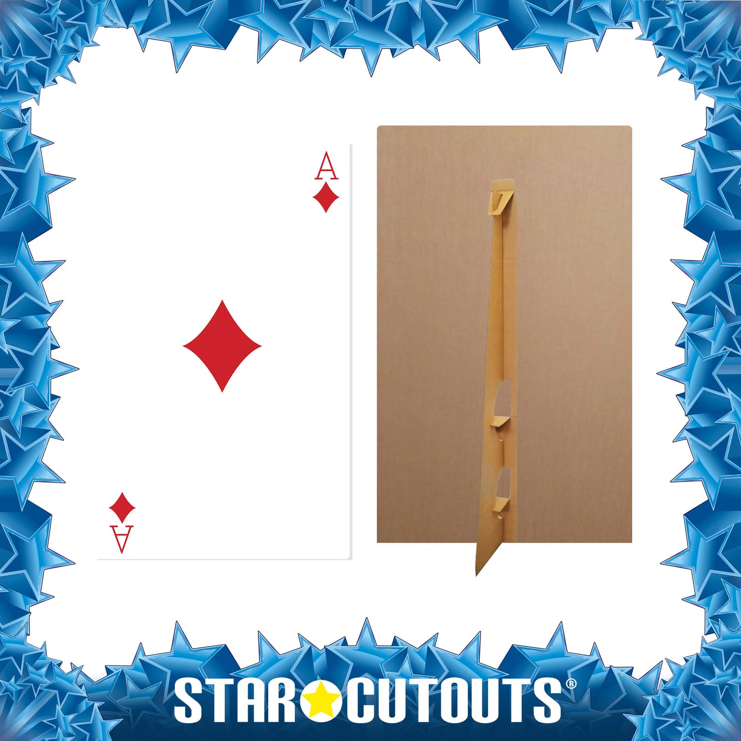 Casino Ace of Diamonds Playing Card Casino Large Display Cardboard Cutout - mycardboardcutout