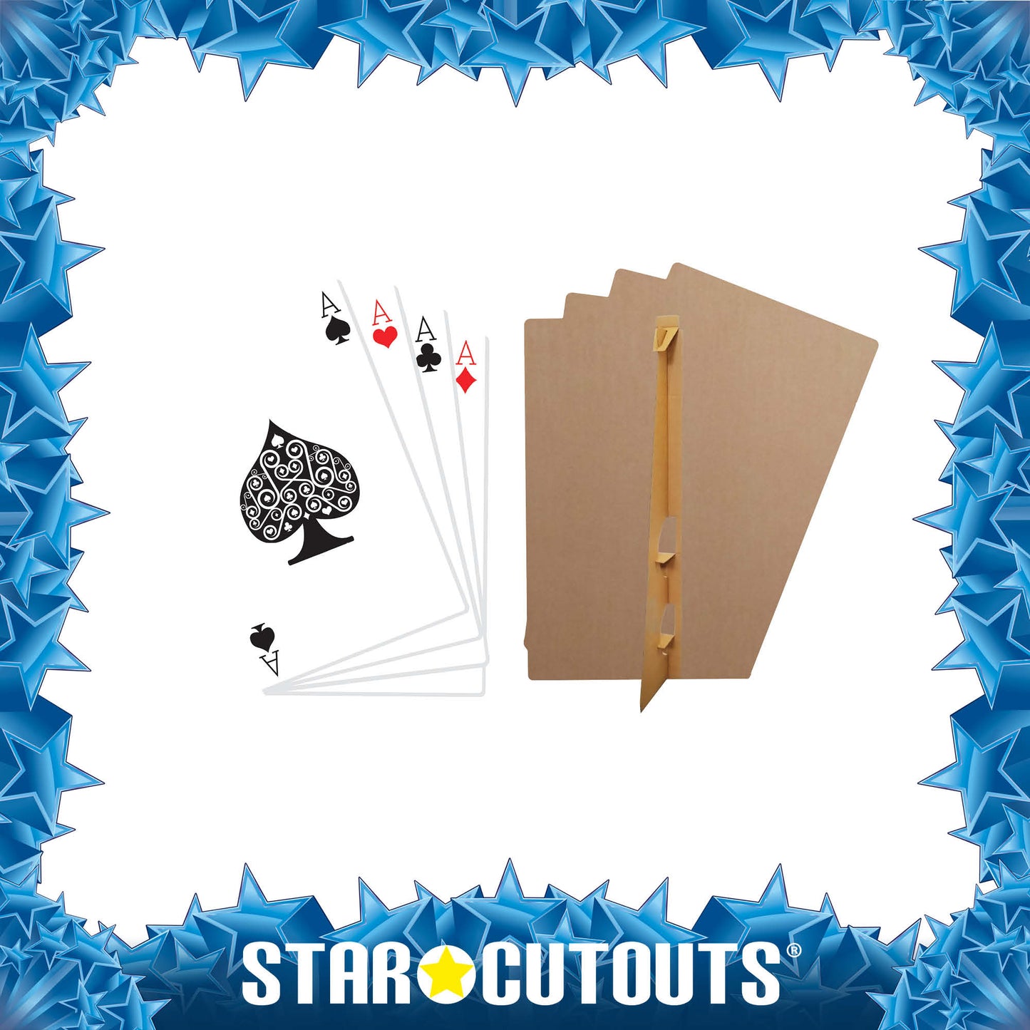 Hand of Playing Cards Large Display Cardboard Cutout - mycardboardcutout