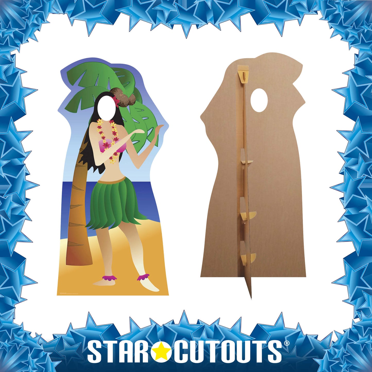 Hula Girl Stand-In Cardboard Cutout