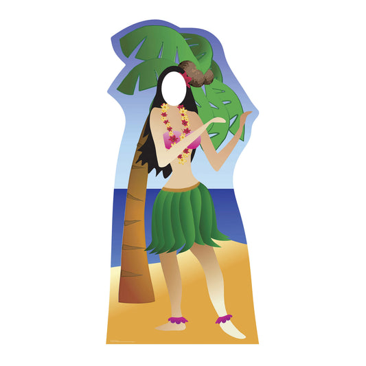Hula Girl Stand-In Cardboard Cutout - mycardboardcutout
