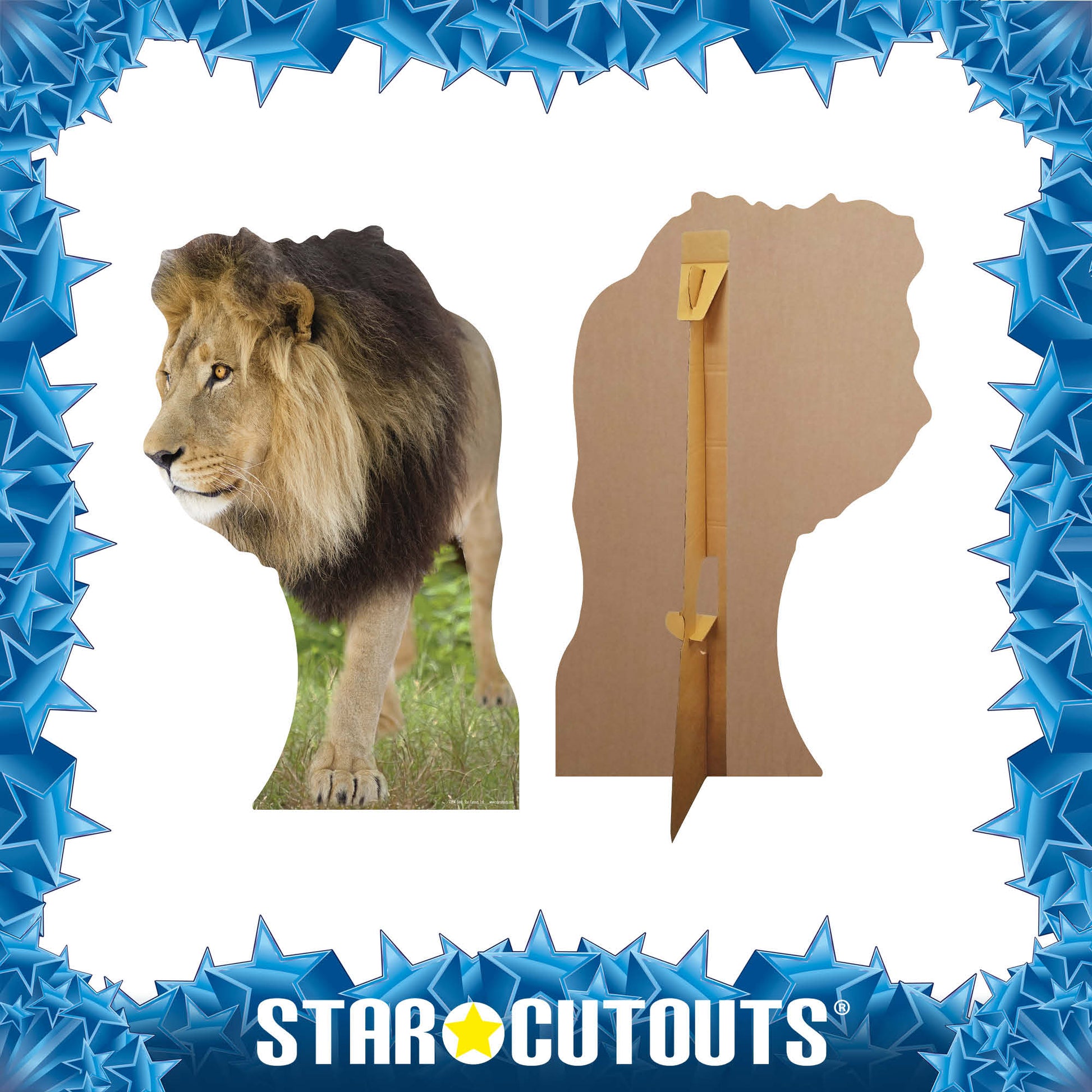 Lion Jungle Safari Theme Animal Cardboard Cutout - mycardboardcutout