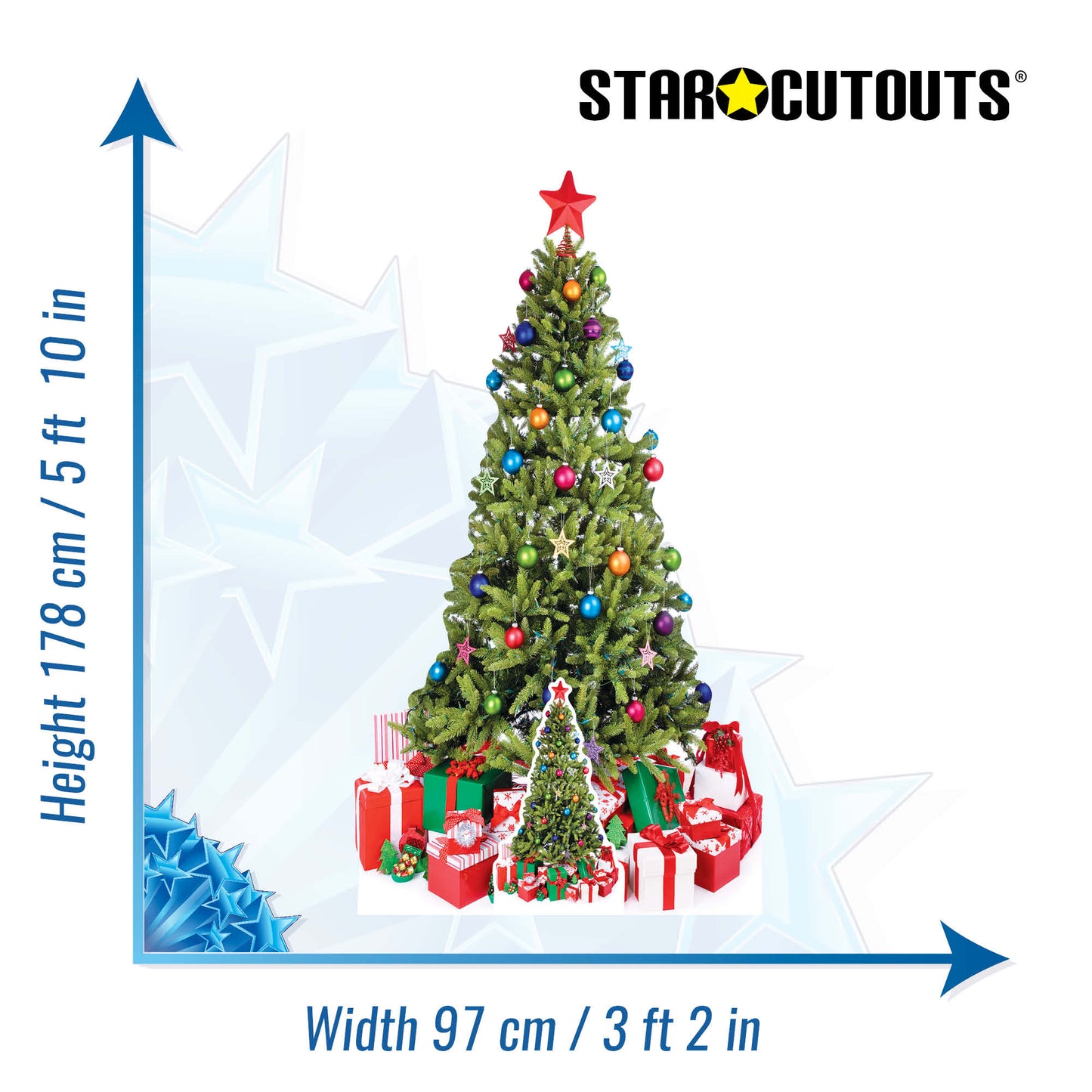 Christmas Tree Cardboard Cutout - mycardboardcutout