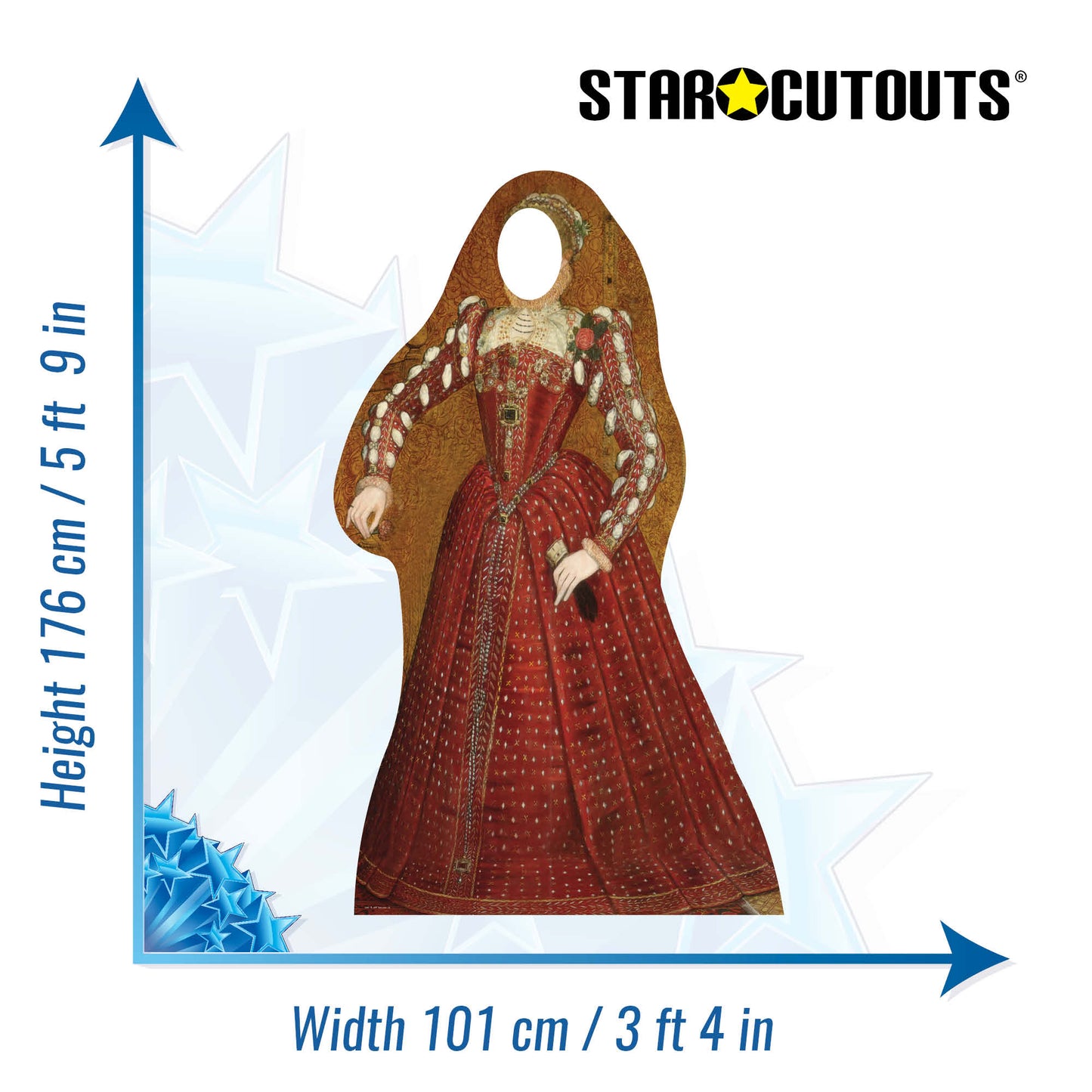 Tudor Woman Stand-In Cardboard Cutout - mycardboardcutout