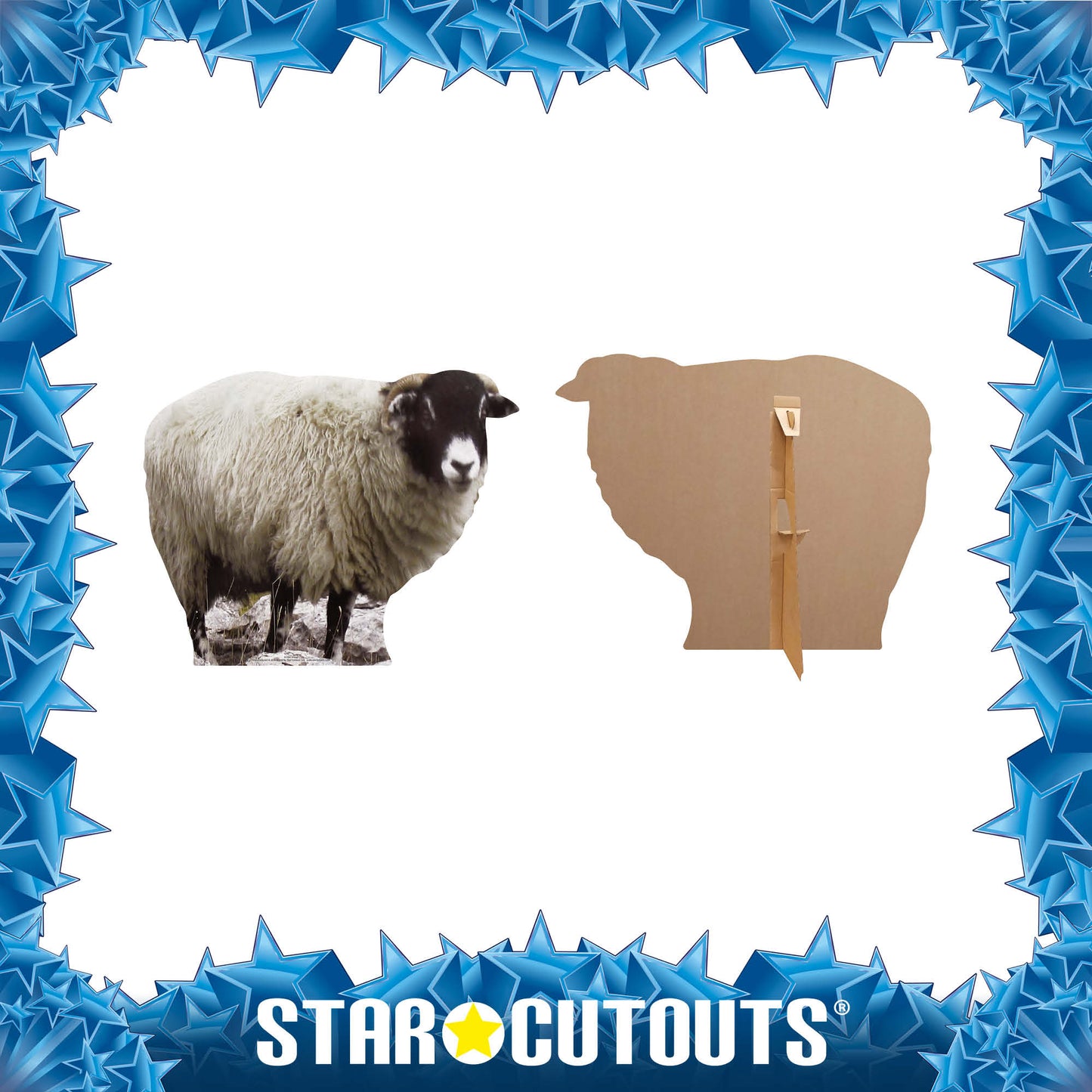 Sheep British Wildlife, Farm and Countryside Theme Animal Cardboard Cutout - mycardboardcutout