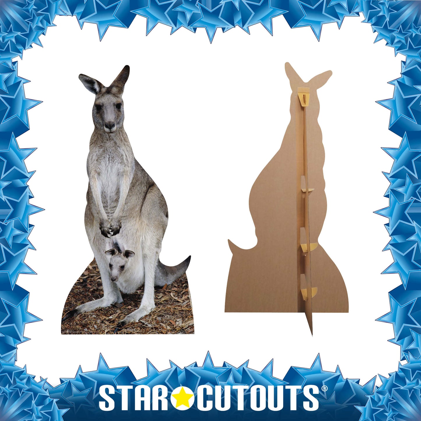 Kangaroo Australia Wildlife Theme Animal Cardboard Cutout - mycardboardcutout