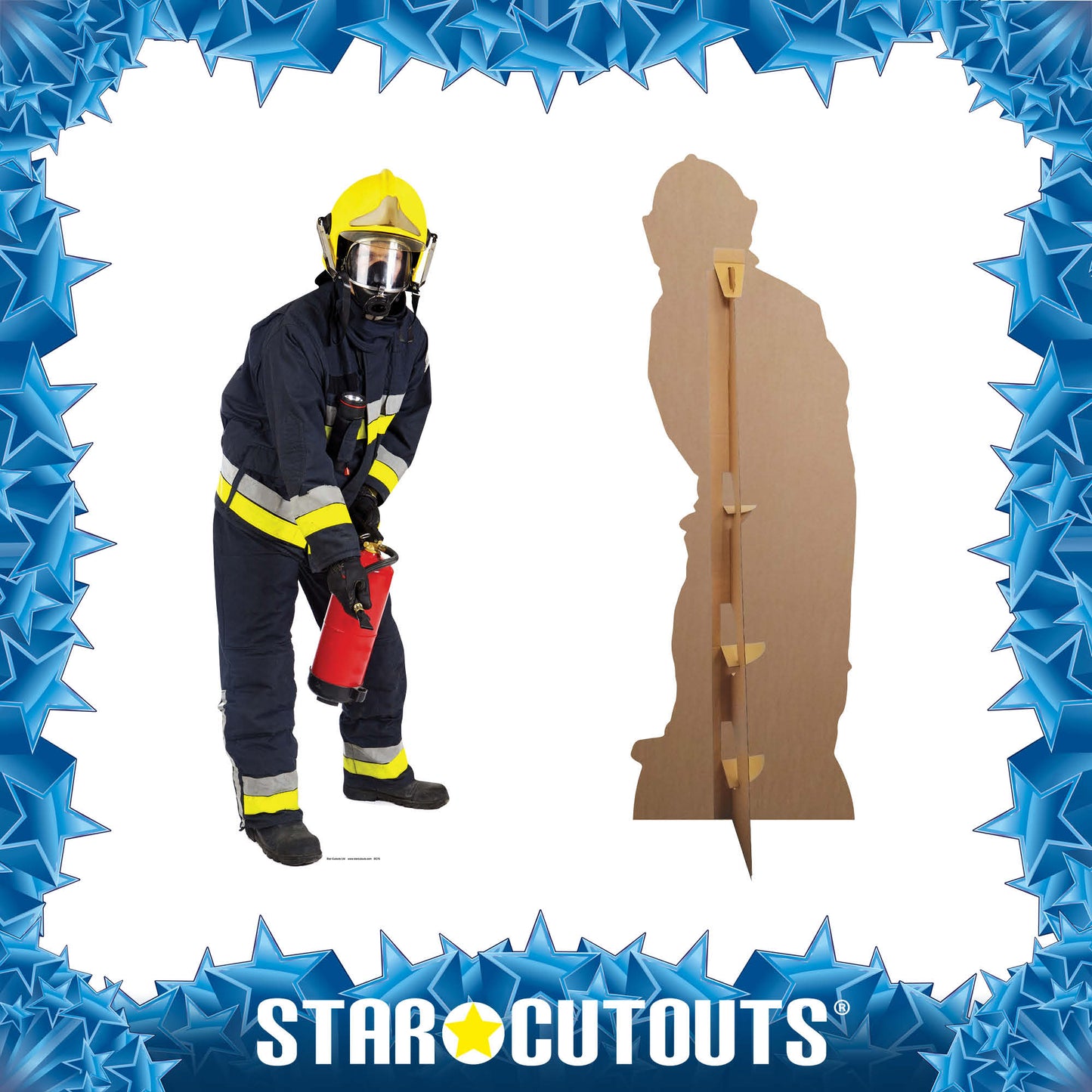 British Fireman Cardboard Cutout Lifesize - mycardboardcutout