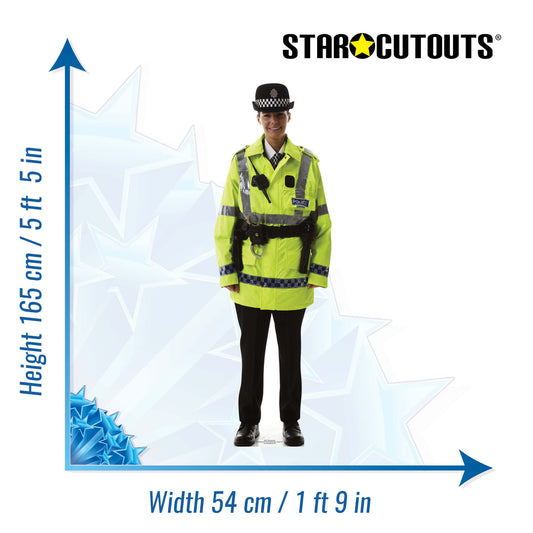 British Policewoman Cardboard Cutout Lifesize - mycardboardcutout