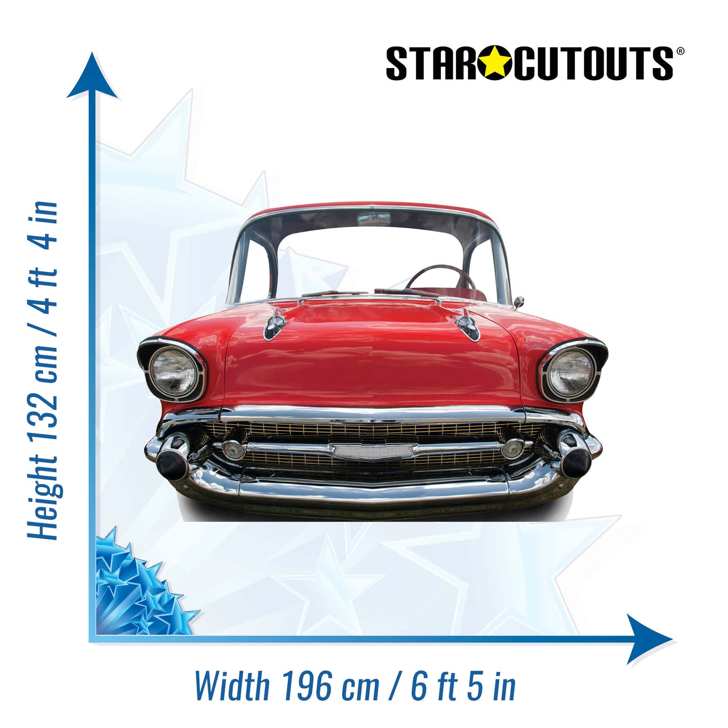 Red Car SMALL Stand-In Cardboard Cutout - mycardboardcutout