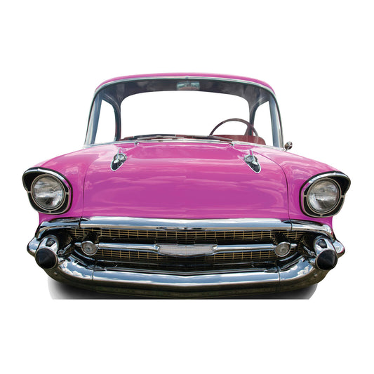 Pink Car SMALL Stand-In Cardboard Cutout - mycardboardcutout