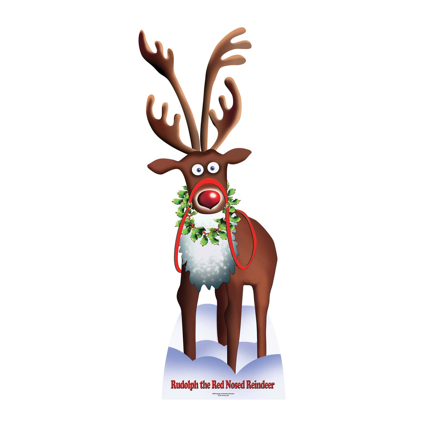 Rudolph the Red Nosed Reindeer Cardboard Cutout Height 183cm - mycardboardcutout