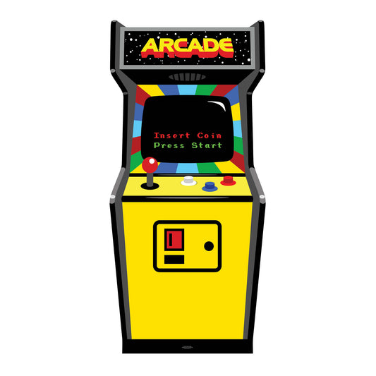 Golden Age Video Arcade Game Cardboard Cutout 1980s Theme - mycardboardcutout