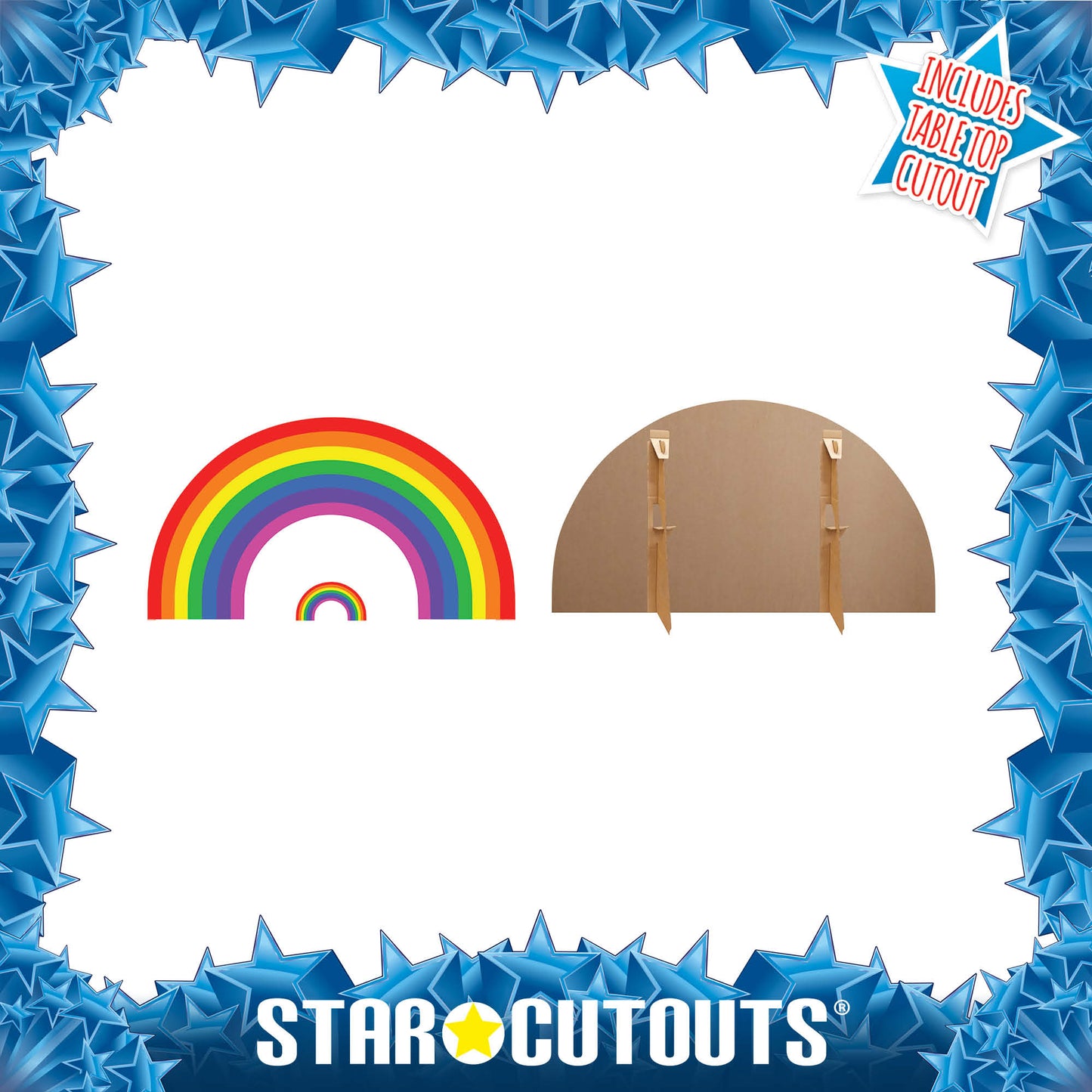 Rainbow Cardboard Cutout - mycardboardcutout