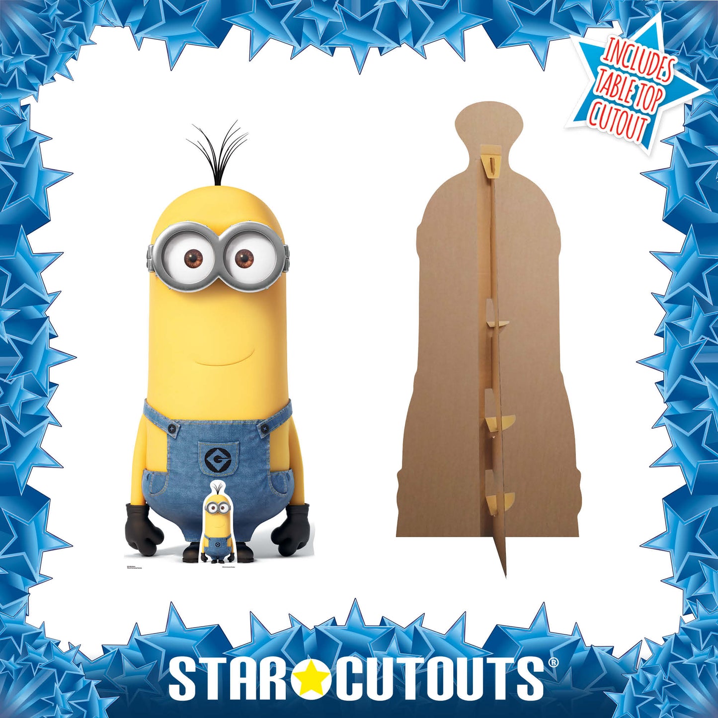 Kevin Classic Dungarees Tall Minion Despicable Me and Minions Cardboard Cutout - mycardboardcutout