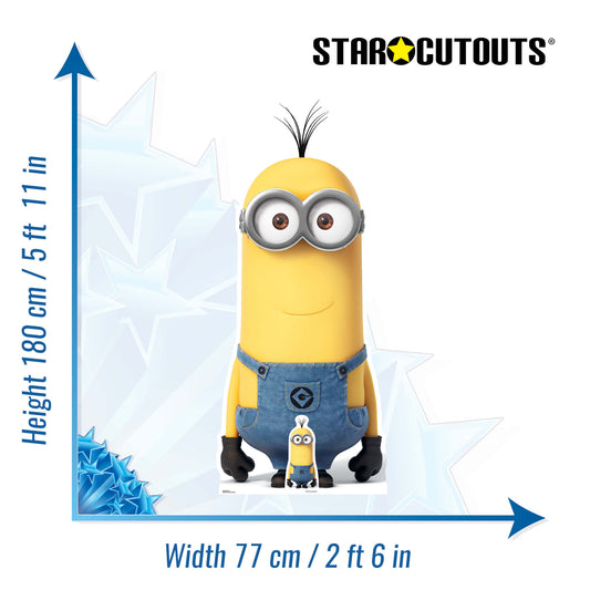 Kevin Classic Dungarees Tall Minion Despicable Me and Minions Cardboard Cutout - mycardboardcutout