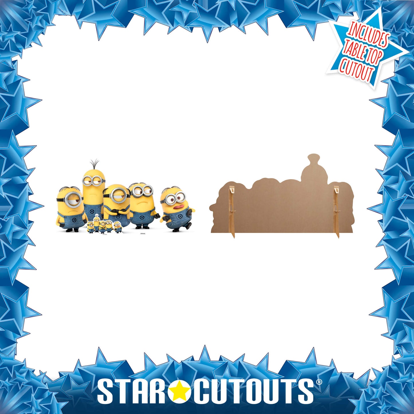 Minions Group Pose Mischievous Despicable Me and Minions Cardboard Cutout - mycardboardcutout