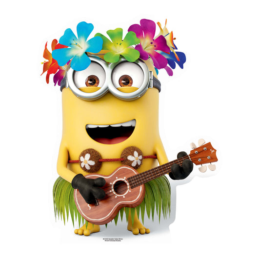 Hawaiian Guitar Dave Minion Despicable Me and Minions Cardboard Cutout - mycardboardcutout