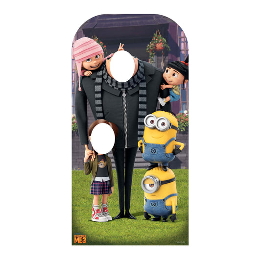 Despicable Me Adult and Child Stand-In Despicable Me and Minions Cardboard Cutout - mycardboardcutout