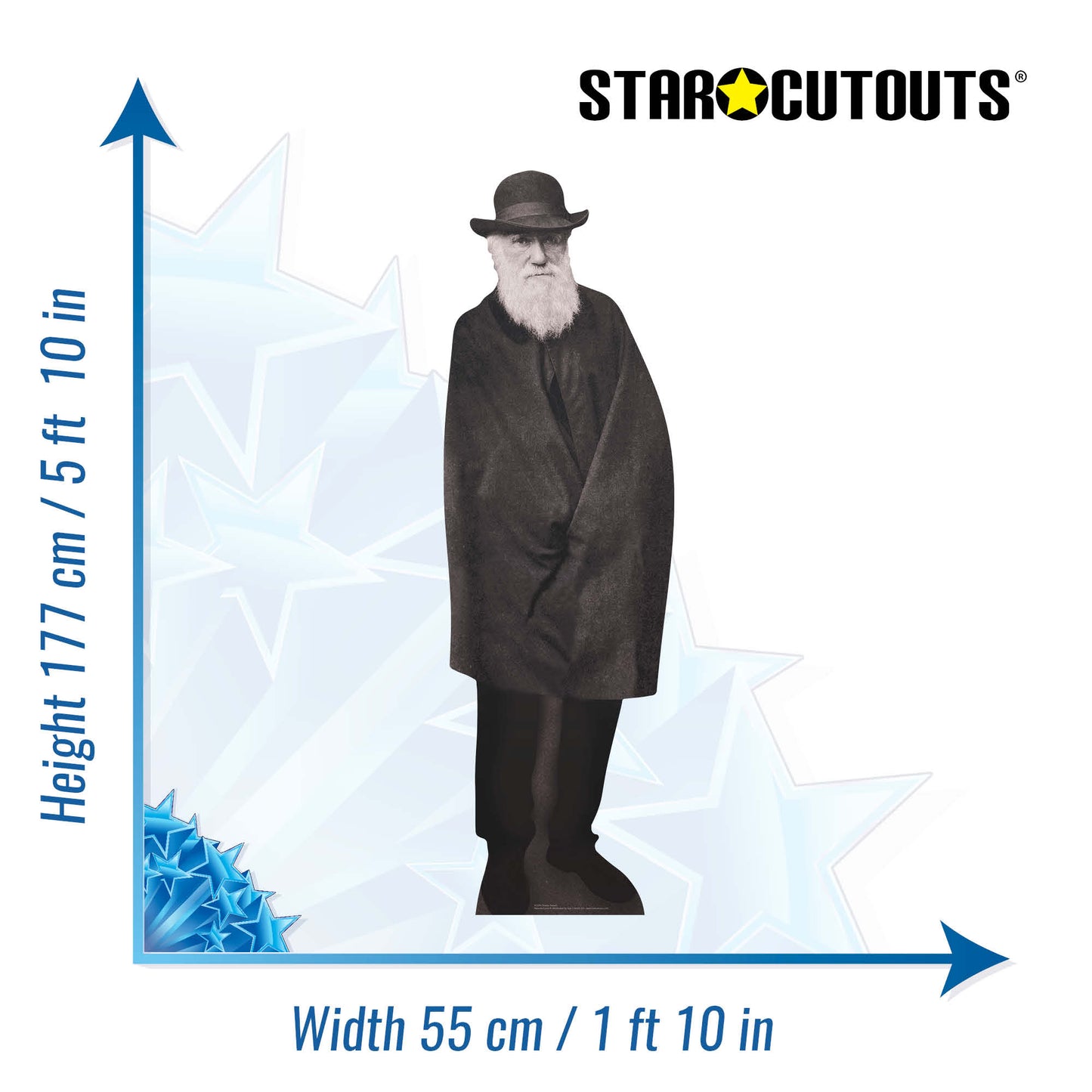 Charles Darwin Historical Figure Cardboard Cutout Lifesize - mycardboardcutout