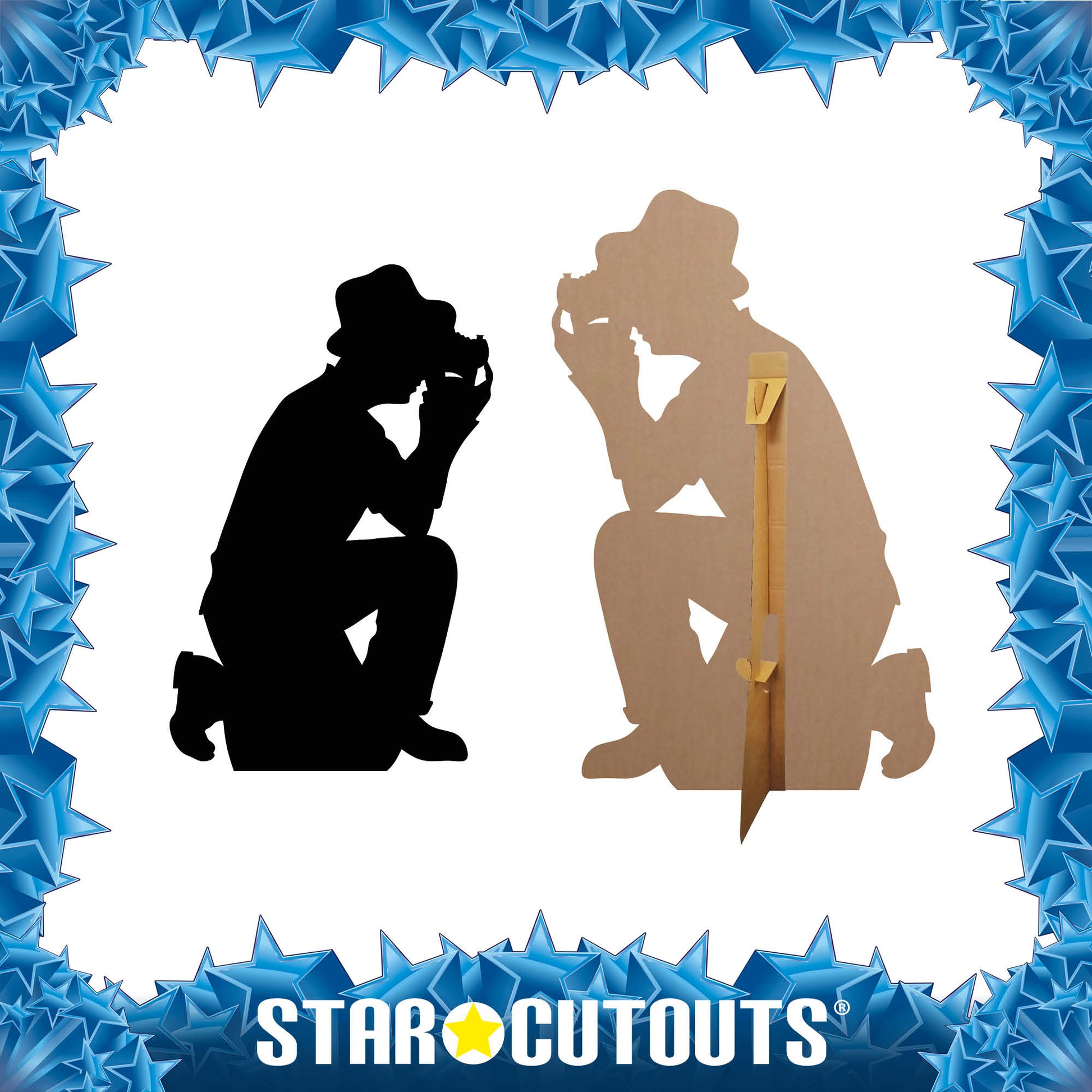 Photographer Black Silhouette Cutout - mycardboardcutout