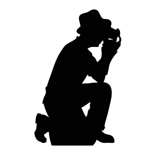Photographer Black Silhouette Cutout - mycardboardcutout
