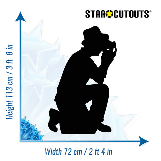 Photographer Black Silhouette Cutout - mycardboardcutout