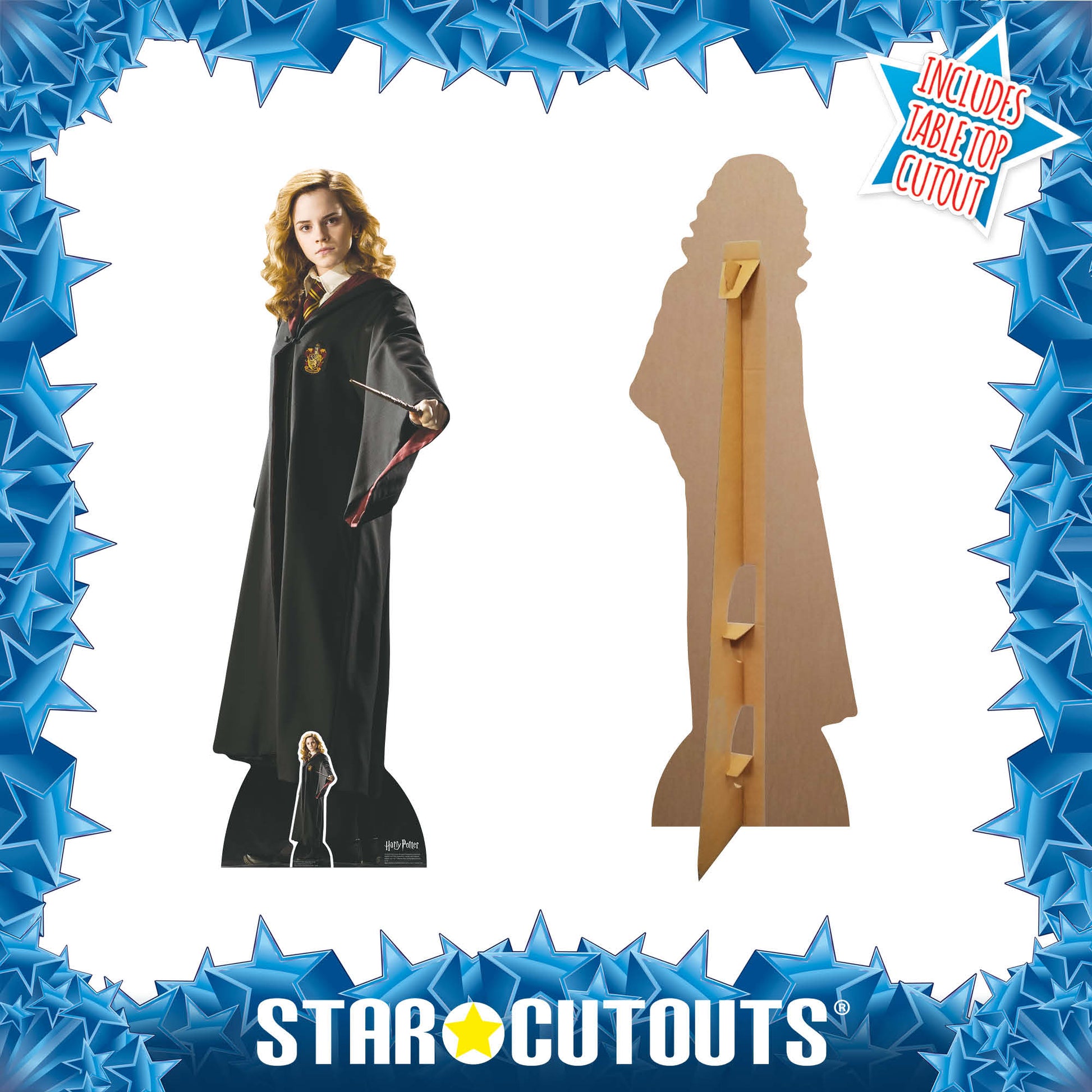 Hermione Granger Hogwarts School of Witchcraft and Wizardry Uniform Cardboard Cutout Lifesize - mycardboardcutout