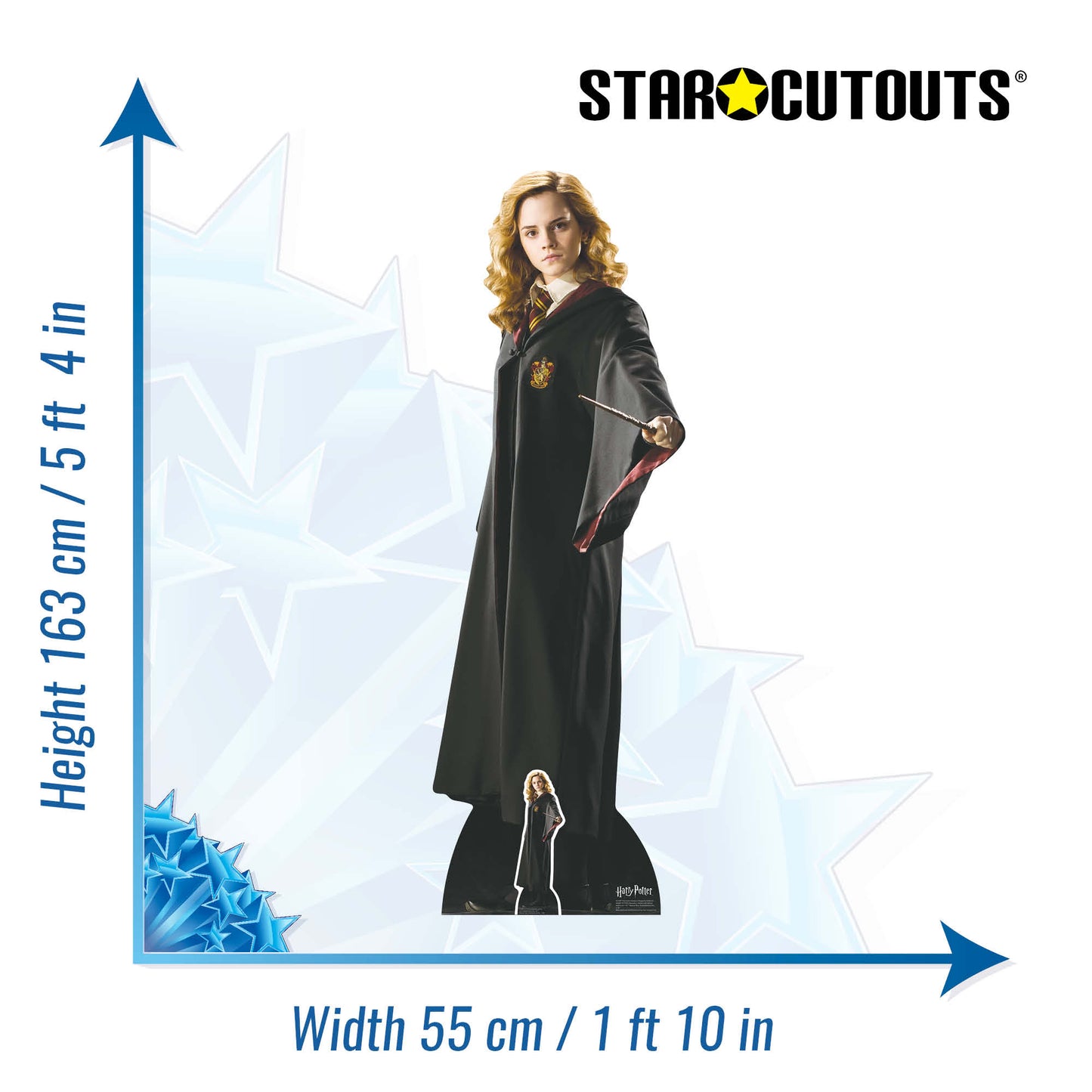 Hermione Granger Hogwarts School of Witchcraft and Wizardry Uniform Cardboard Cutout Lifesize - mycardboardcutout