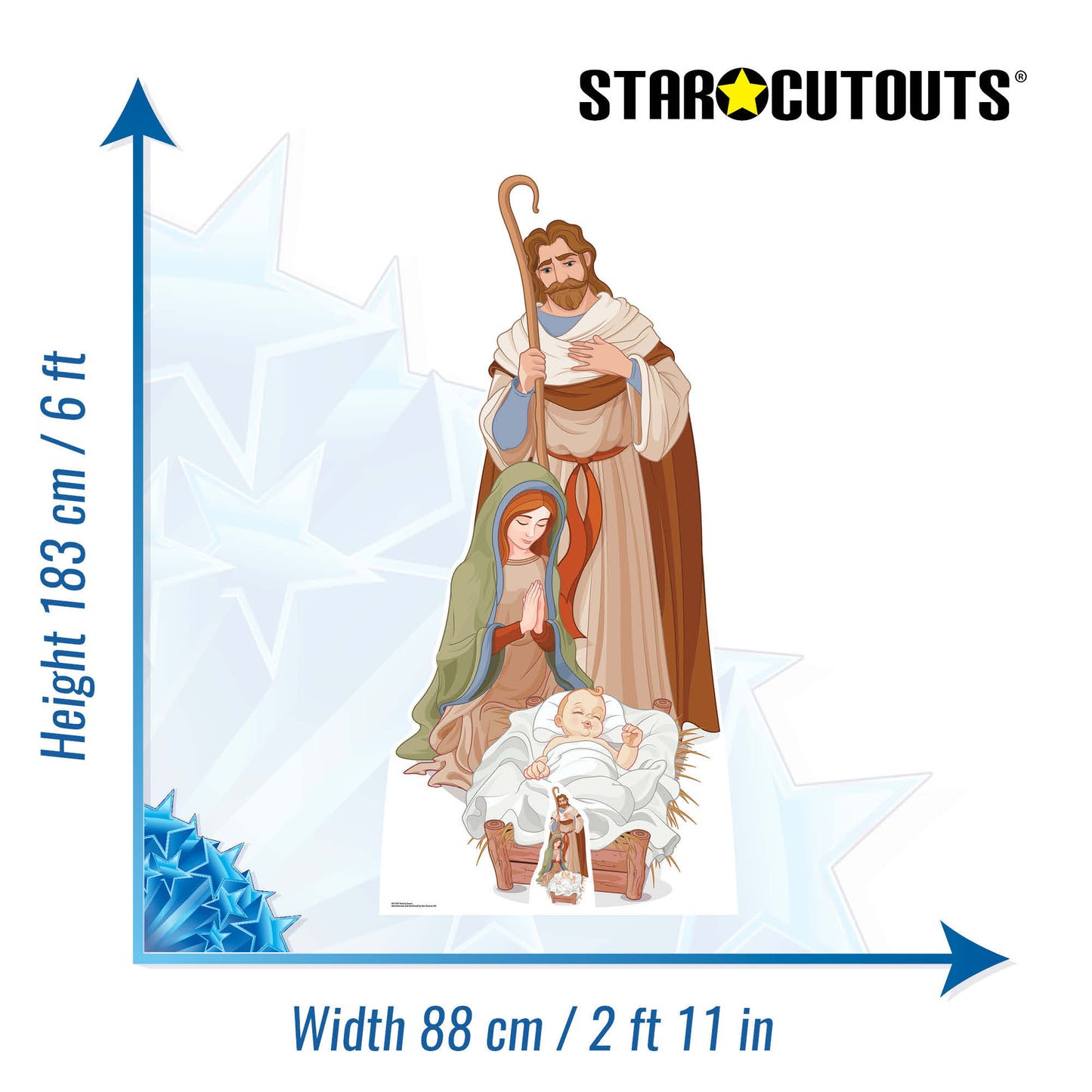 Christmas Nativity Scene Cardboard Cutout - mycardboardcutout