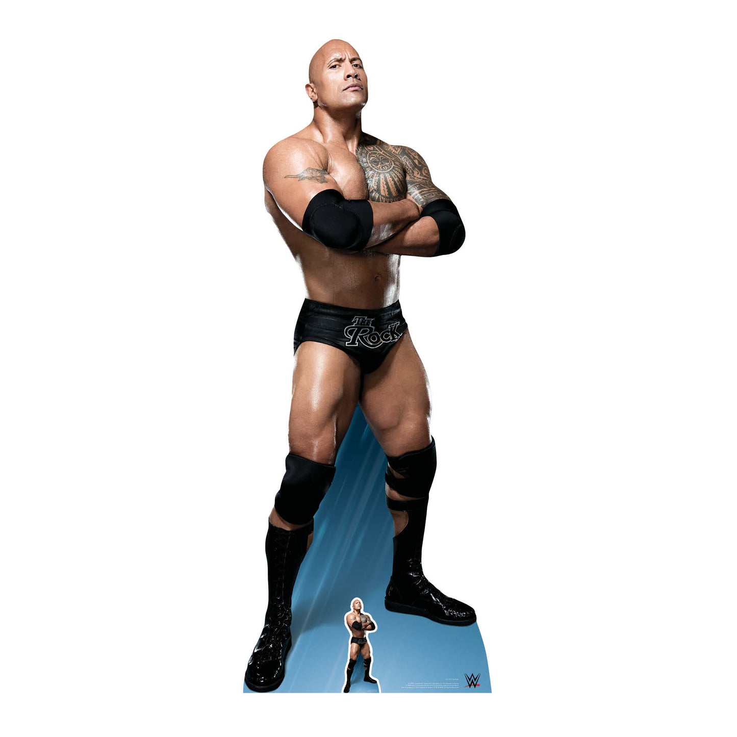 The Rock Arms Folded Dwayne Johnson Cardboard Cutout Lifesize - mycardboardcutout